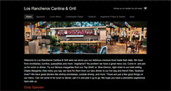 Desktop Screenshot of losrancheroscantinagrill.com