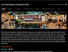 Tablet Screenshot of losrancheroscantinagrill.com